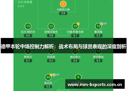 德甲本轮中场控制力解析：战术布局与球员表现的深度剖析